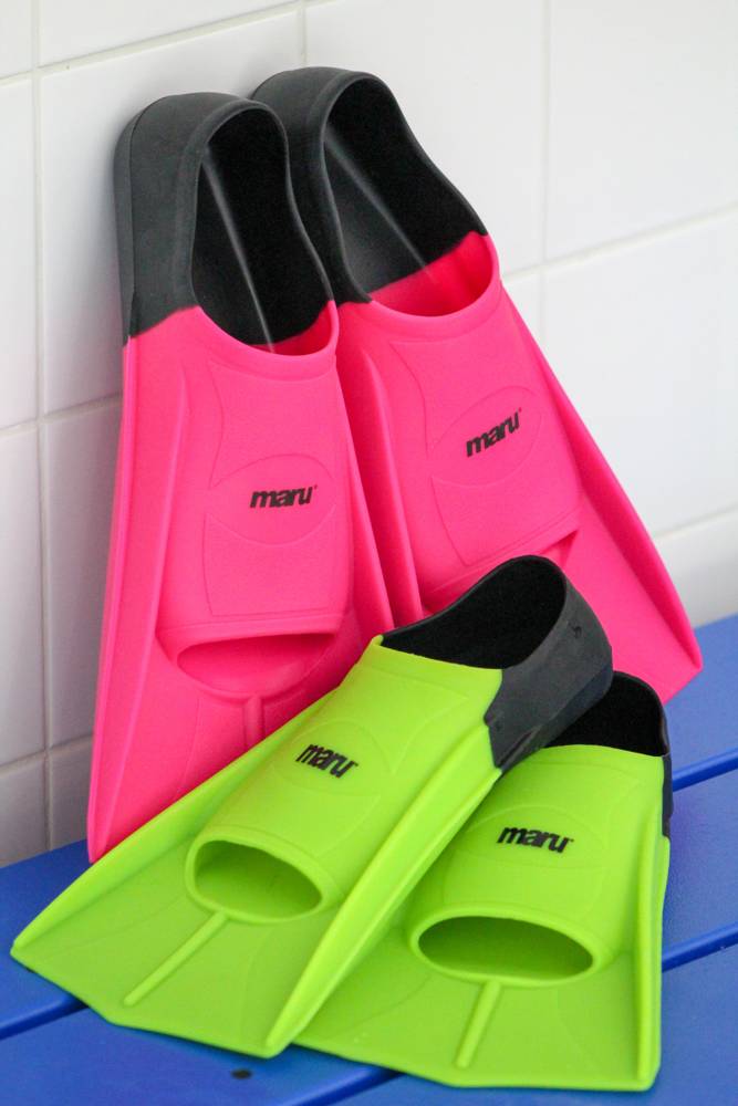 Maru Swim Training Fins - Pink/Black