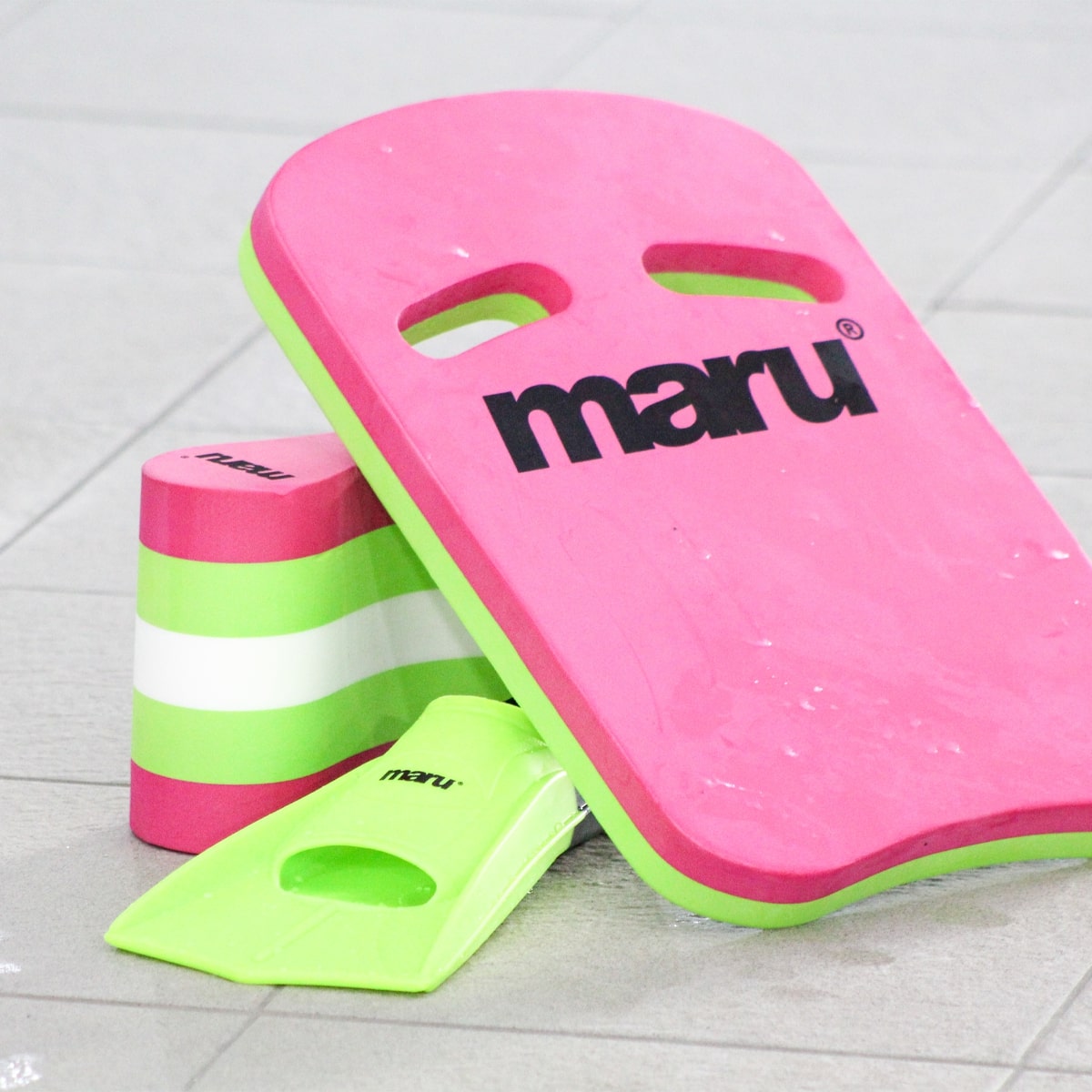 Pull Buoy pour adulte - Rose, citron vert et blanc