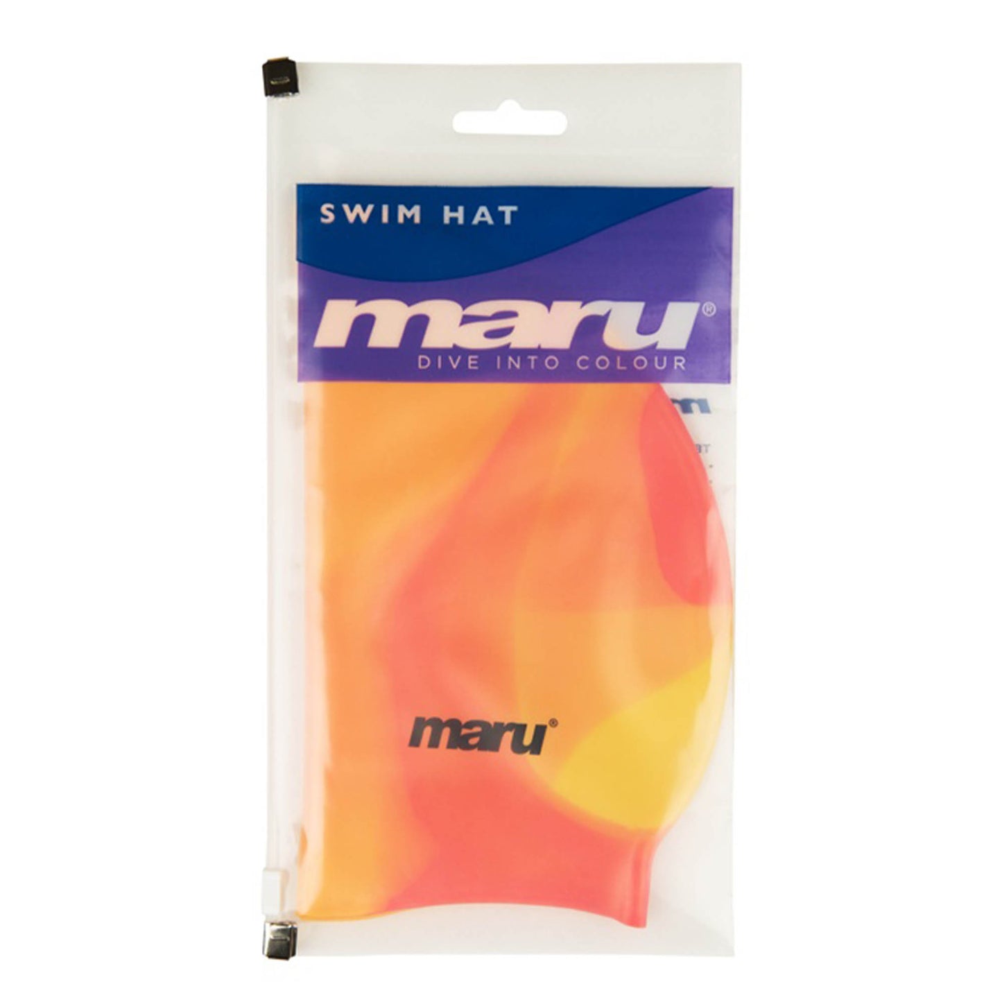 Silicone Swim Cap - Orange Shades