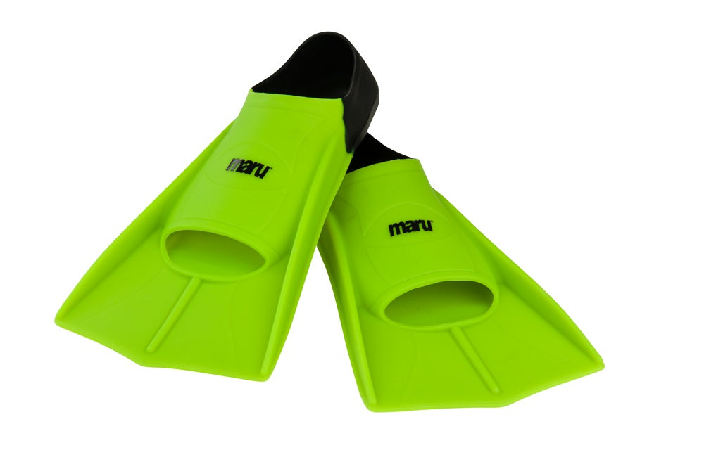 Maru Swim Training Fins - Neon Lime/Black