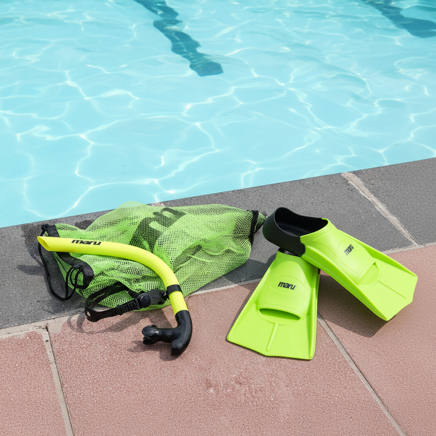 Maru Snorkel & Fins Bundle + Free Bag