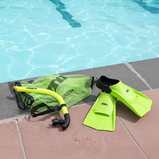 Maru Snorkel & Fins Bundle + Free Bag