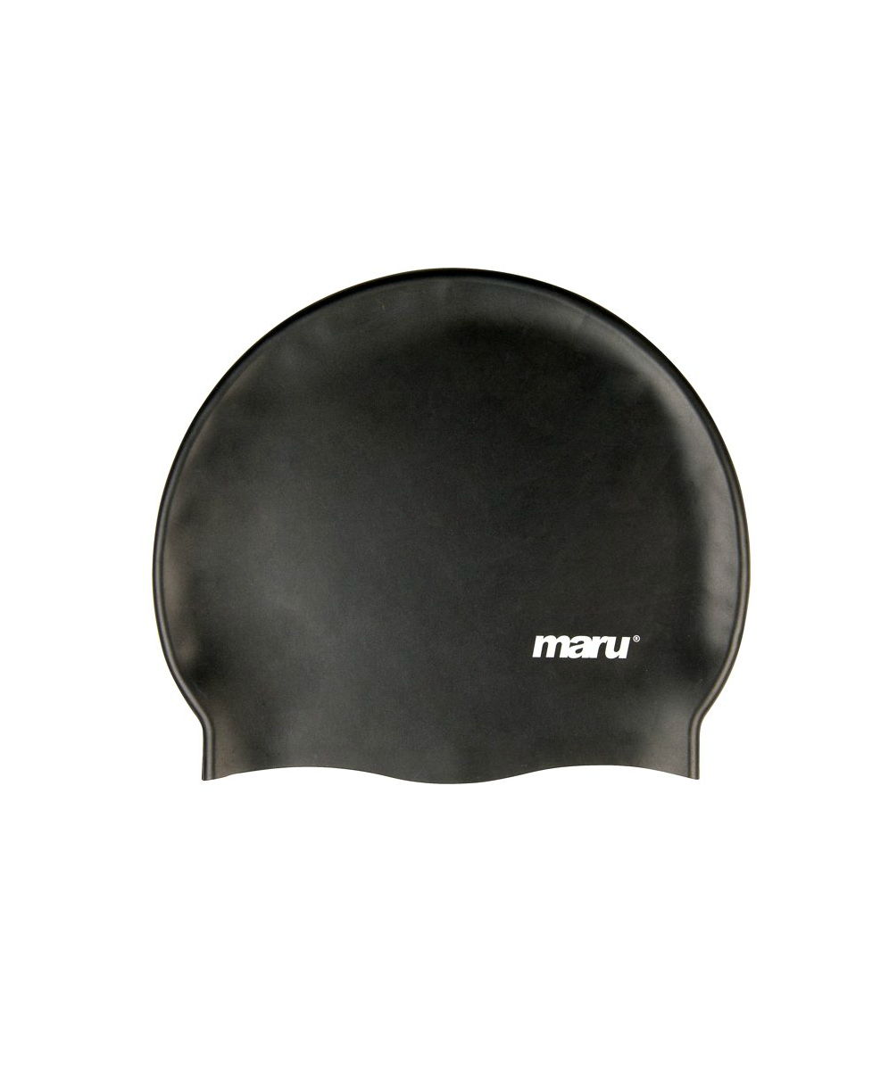 Bonnet de bain en silicone - Noir