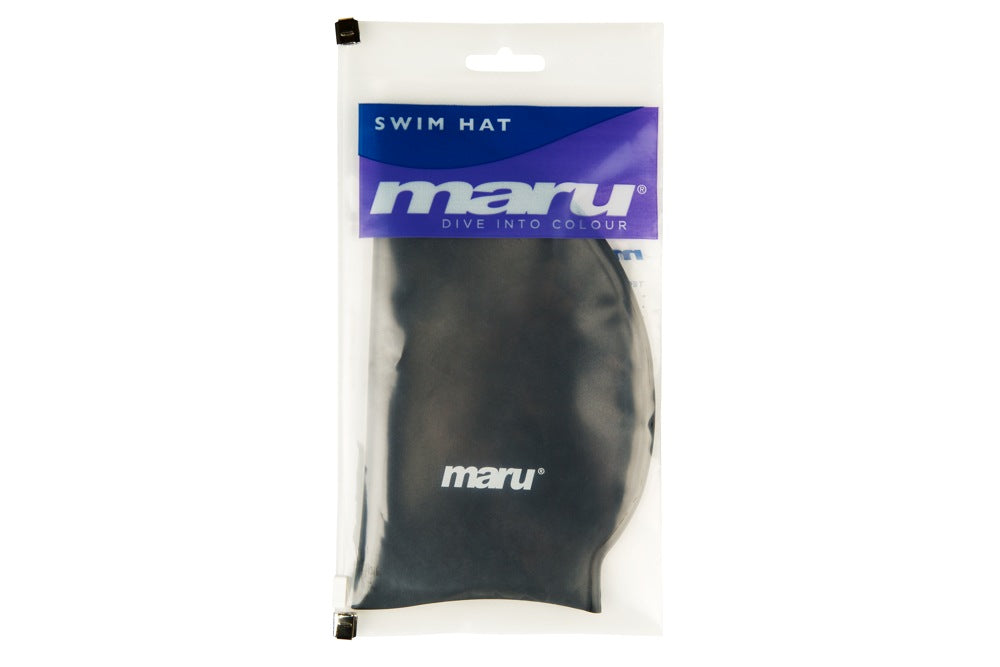 Bonnet de bain en silicone - Noir