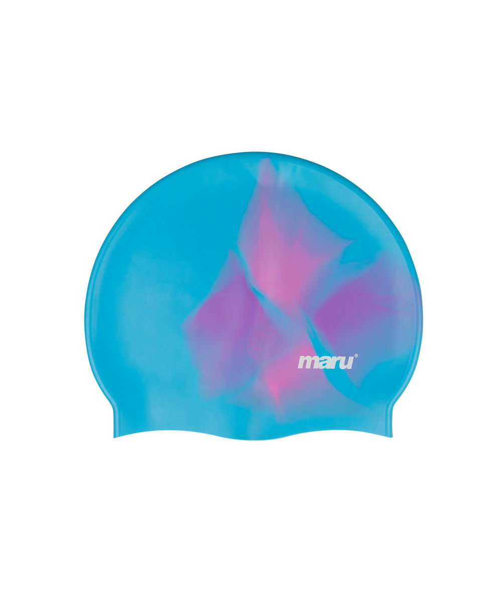 Badekappe aus Silikon – Blau, Rosa und Lila