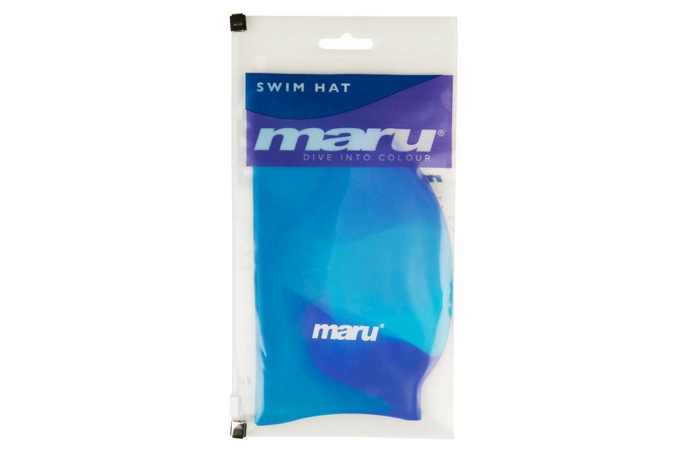 Bonnet de bain en silicone - Nuances de bleu