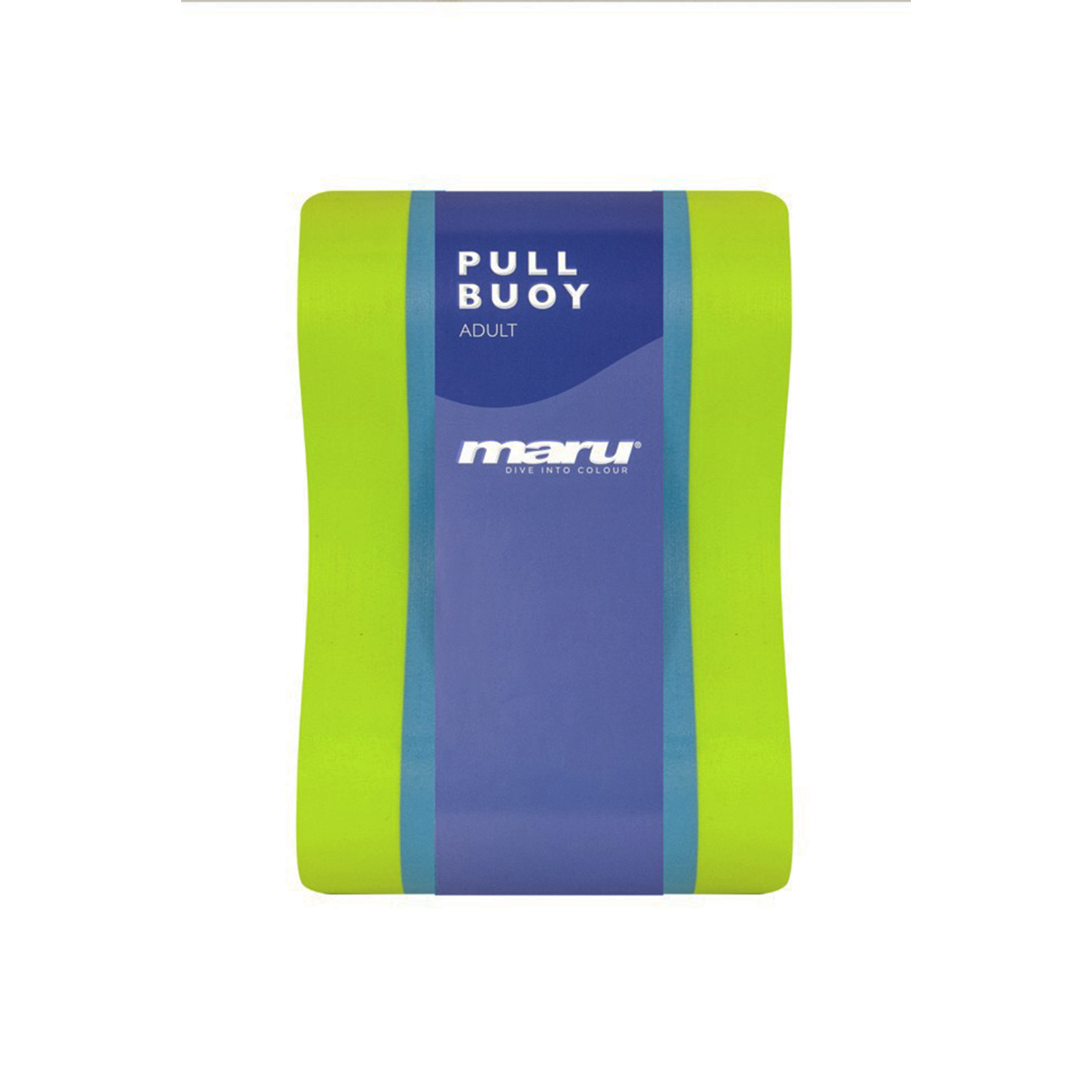 Pull Buoy pour adulte - Citron vert, bleu et blanc