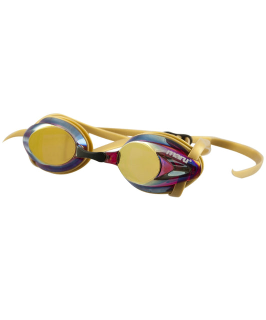 Maru Pulse Mirror Anti-Fog Adult Swim Goggles - Gold, Pink and Blue
