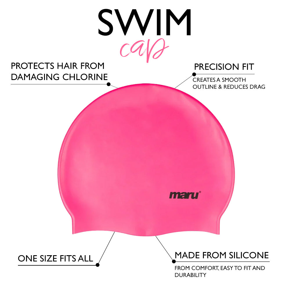 Silicone Swim Cap - Pink