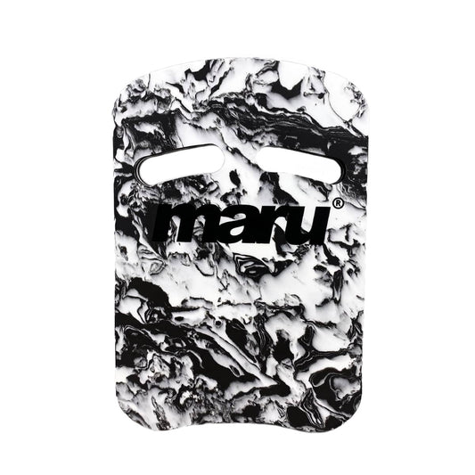 Maru Swim Kickboard - Black and White Swirl