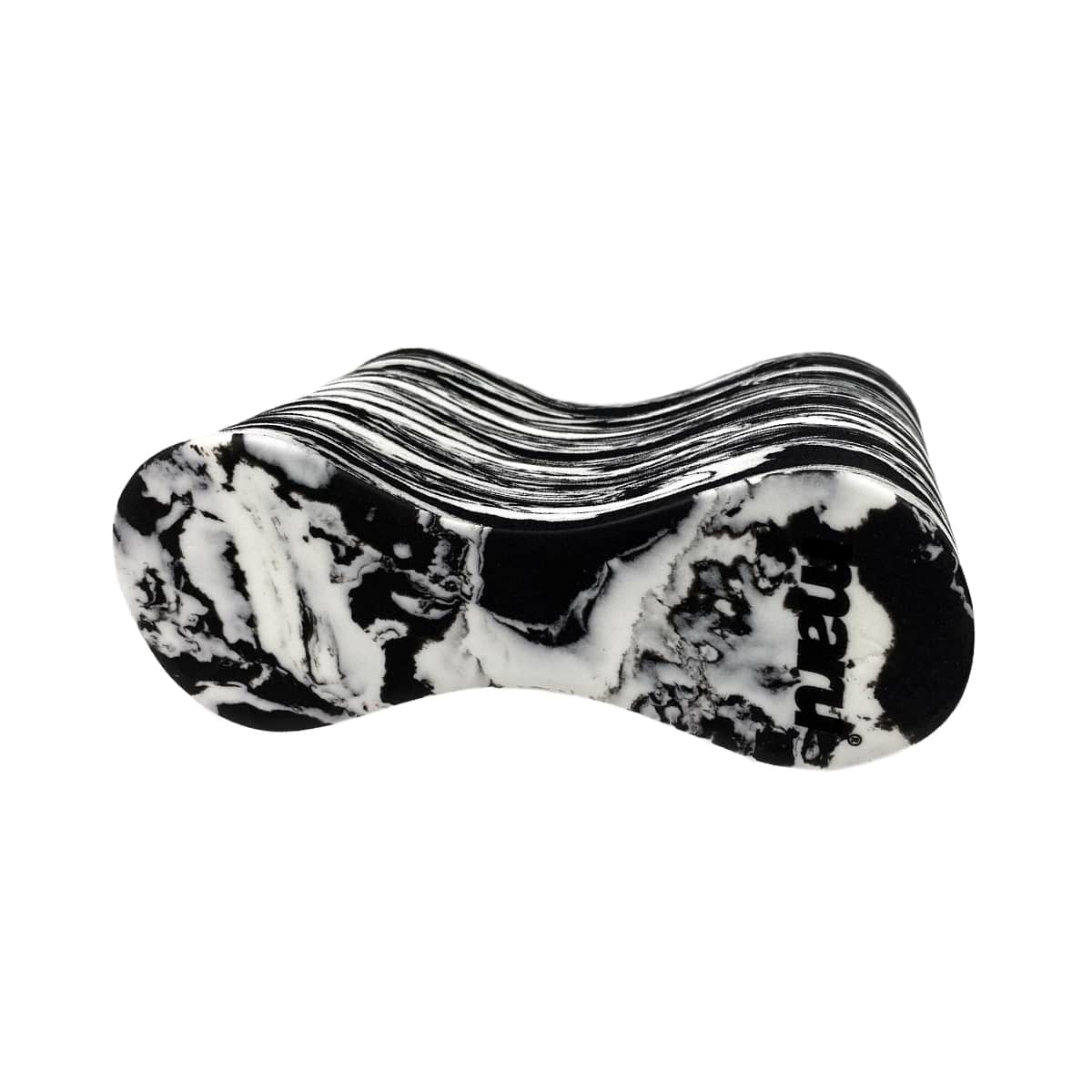 Adult Black and White Swirl Pull Buoy Side View