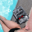 Schwimm-Kickboard - Schwarz-Weiß-Wirbel