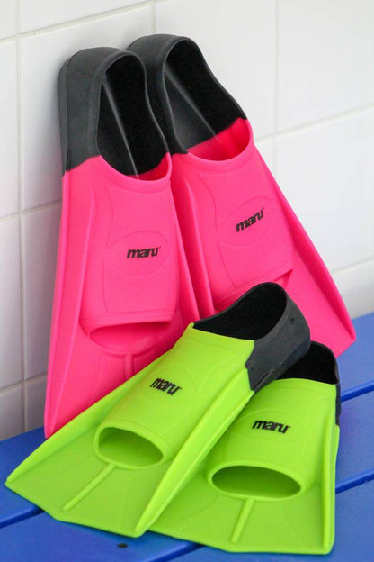 Maru Swim Training Fins - Pink/Black