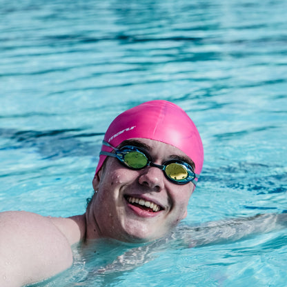 maru fitness goggles Pulse Mirror Anti-Fog Goggles | Gold, Pink and Blue