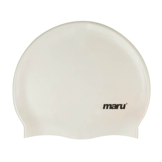 Silicone Swim Cap - White