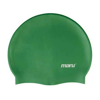 Bonnet de bain en silicone - Vert foncé
