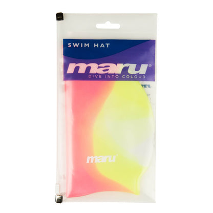 Silicone Swim Cap - Yellow and Red