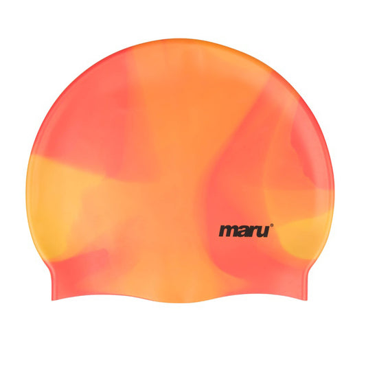 Silicone Swim Cap - Orange Shades