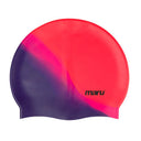 Silicone Swim Cap - Red, Pink and Purple