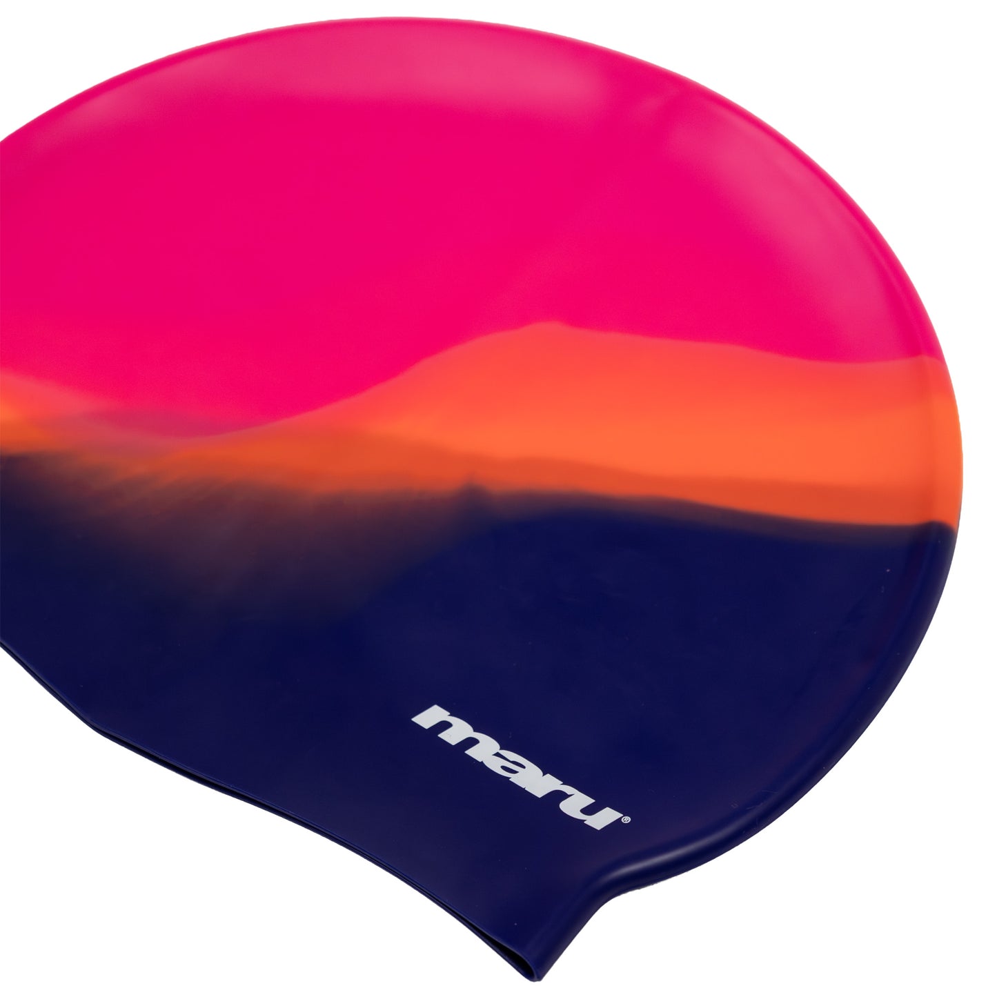 Bonnet de bain en silicone - Rouge, rose et violet