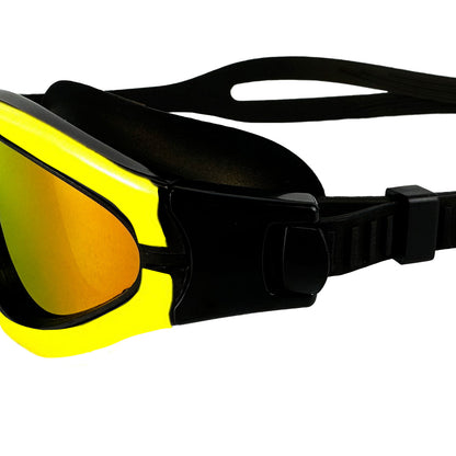 Maru Groove Polarised Mirror Anti Fog Adult Swim Goggles - Yellow & Black