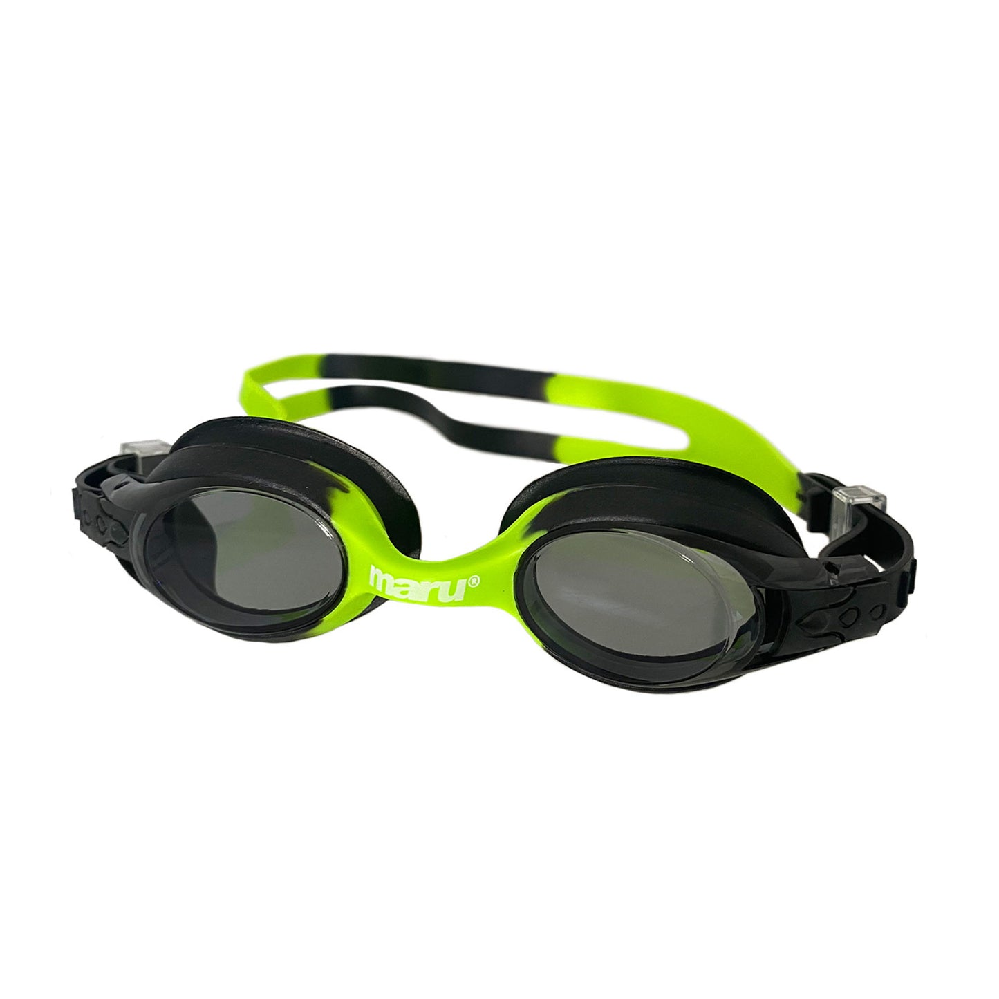 Maru Sprite Anti-Fog Junior Swim Goggles - Black and Green