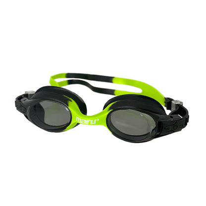 Maru Sprite Anti-Fog Junior Swim Goggles - Black and Green