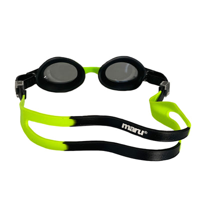 Maru Sprite Anti-Fog Junior Swim Goggles - Black and Green