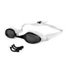 Maru Swift Swim Goggles, Anti-Fog, UV Protection, White and Black
