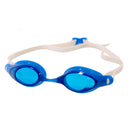 Maru Swift Swim Goggles, Anti-Fog, UV Protection, Blue and White