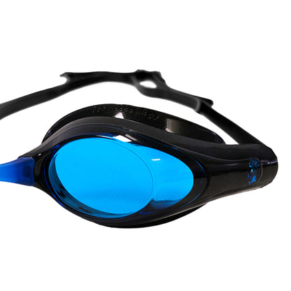 Maru Swift Swim Goggles, Anti-Fog, UV Protection, Black and Blue