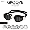 Lunettes de natation antibuée polarisées Groove pour adultes - Bleu