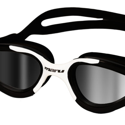 Maru Groove Polarised Mirror Anti Fog Adult Swim Goggles - Black & White