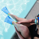 Maru Swim Training Fins - Blue and Lime