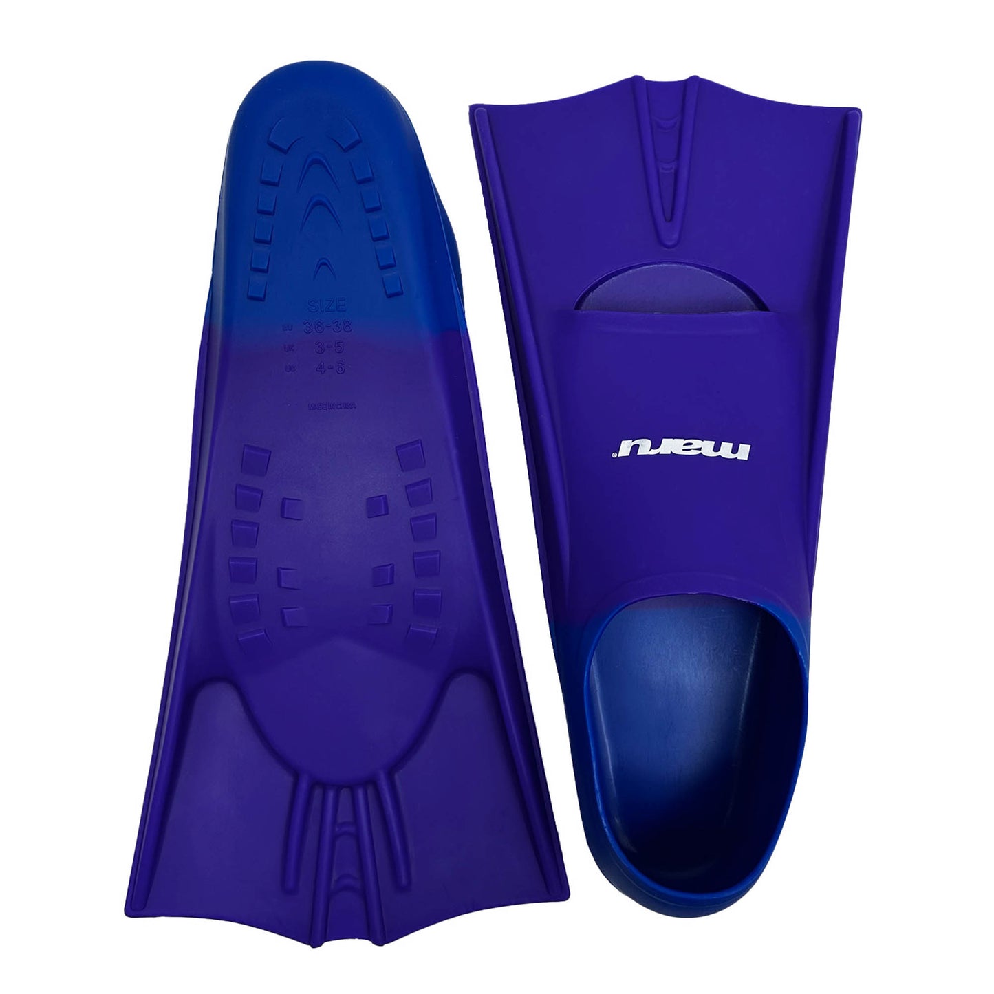 Maru Swim Training Fins - Purple and Blue