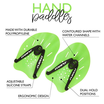 Maru Swimming Hand Paddles - Lime