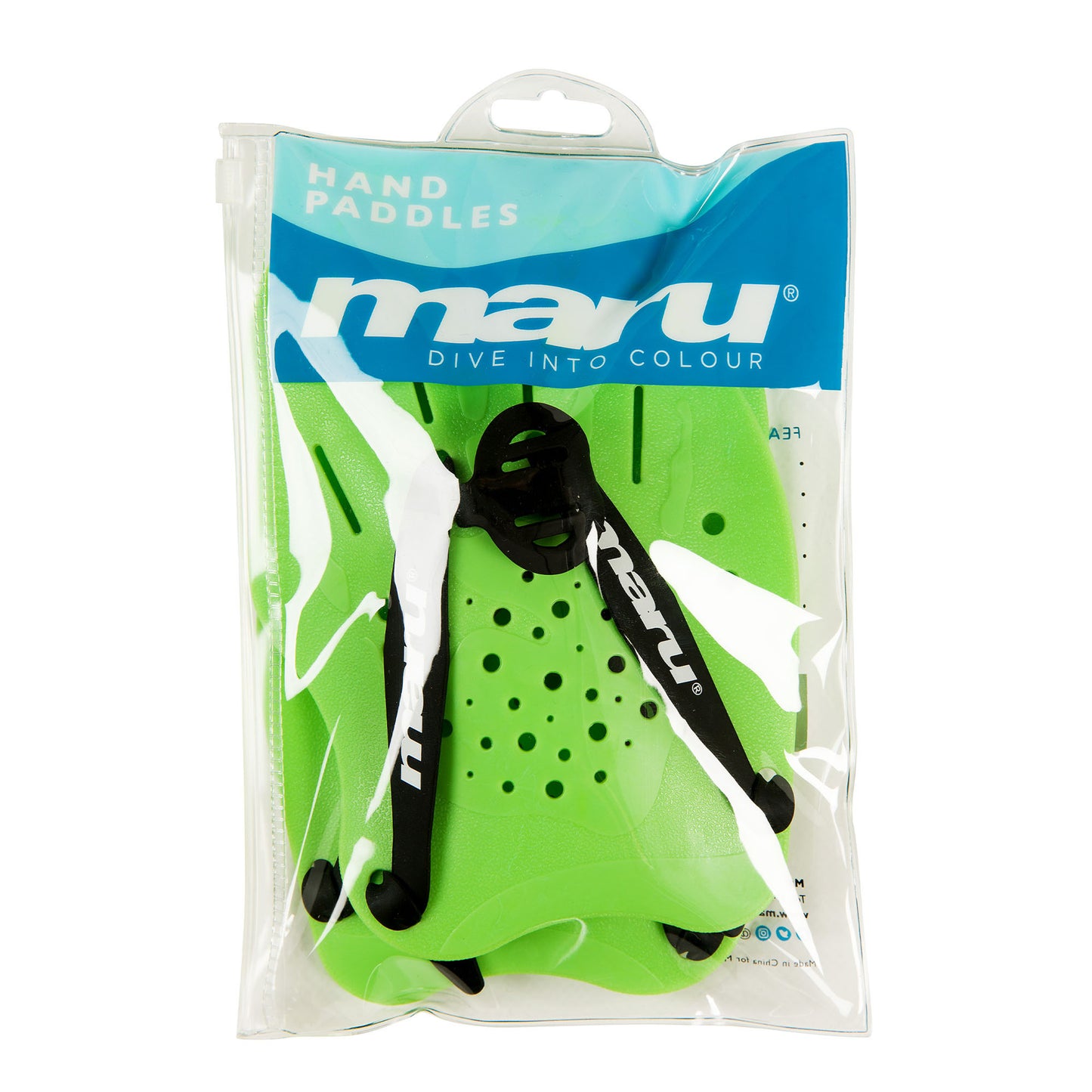 Maru Swimming Hand Paddles - Lime