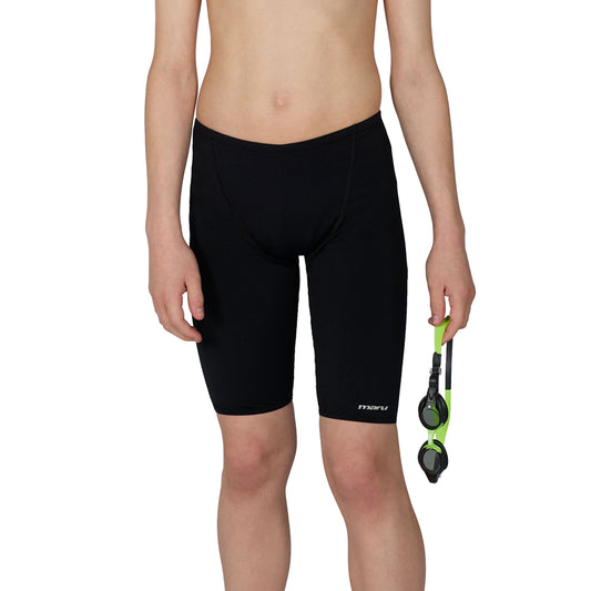 Black Junior Boys Pacer Swim Jammers