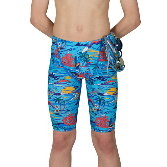 Blue Hawaii Boys Pacer Jammer