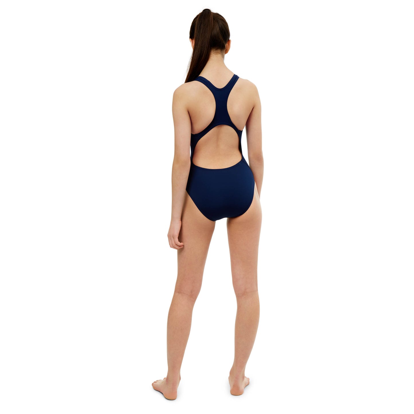 Navy Girls Pacer Racer Back Swimsuit