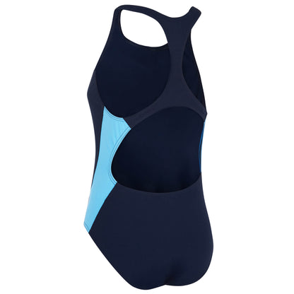 Navy and Cobalt Womens Panel Pacer Racer Back Swimsuit