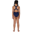 Navy Girls Pacer Ecotech Racer Back Swimsuit