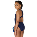 Navy Girls Pacer Ecotech Racer Back Swimsuit
