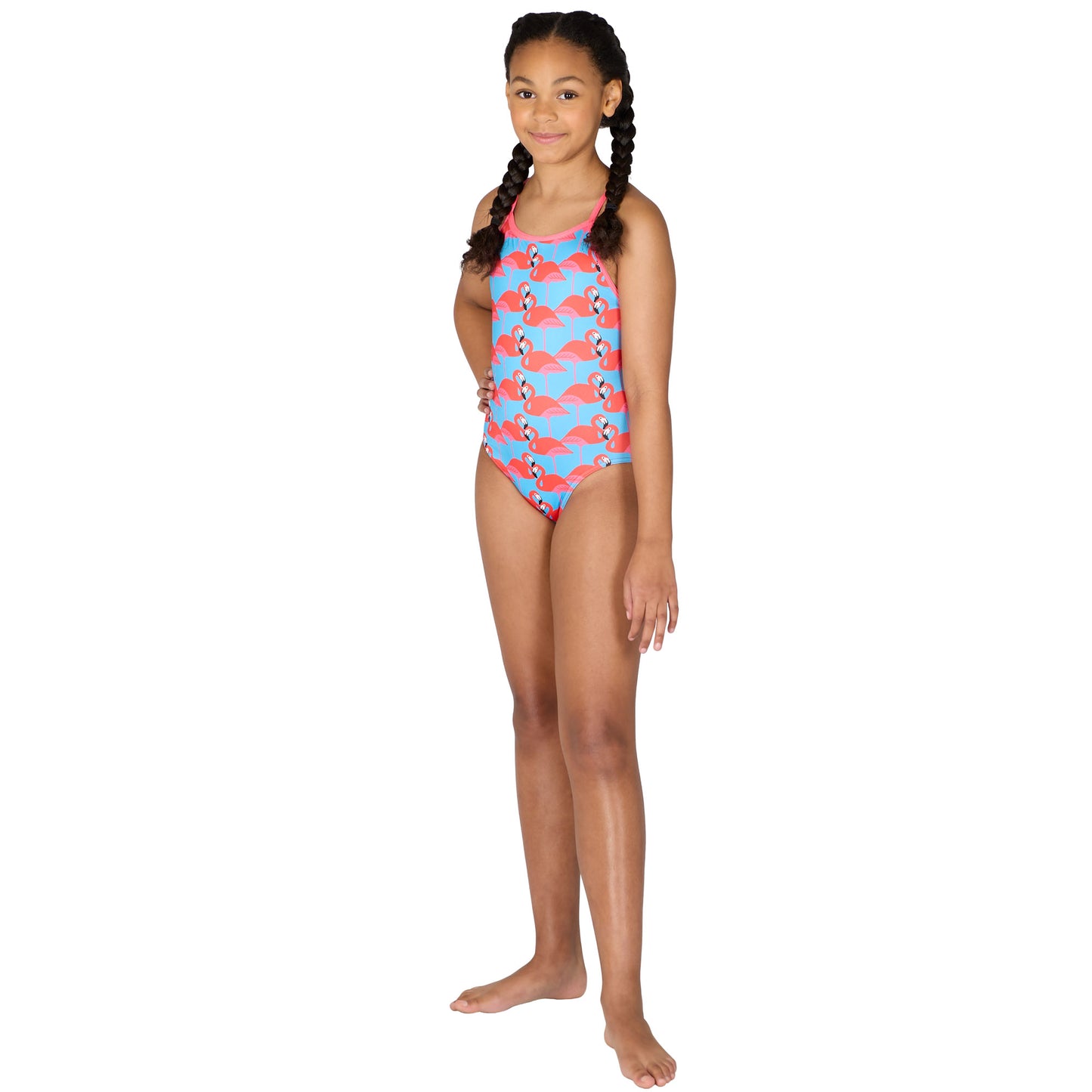 Pretty Flamingo Pacer Tie Back Badeanzug