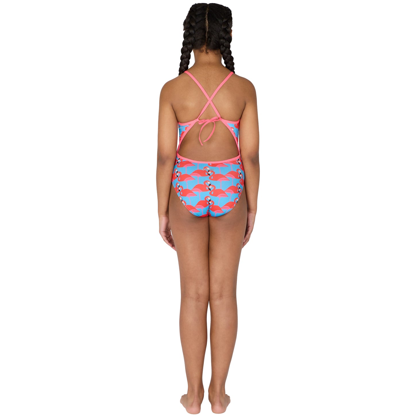 Pretty Flamingo Pacer Tie Back Badeanzug