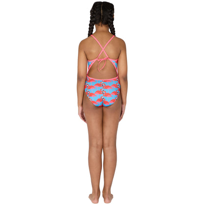 Pretty Flamingo Pacer Tie Back Badeanzug