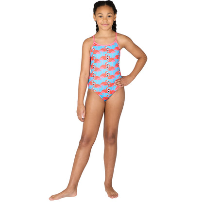 Pretty Flamingo Pacer Tie Back Badeanzug
