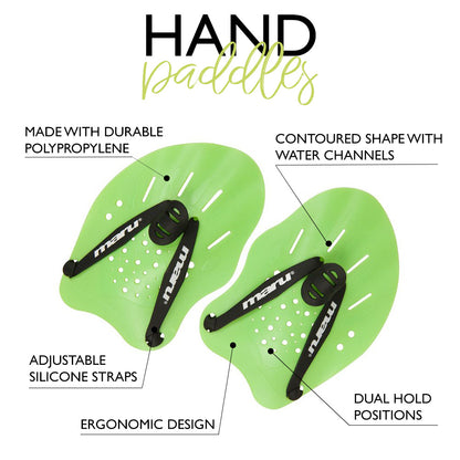 Maru Swimming Hand Paddles - Lime