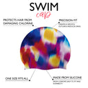 Silicone Swim Cap - Hazy Days Print