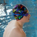 Silicone Swim Cap - Shark Bait Print